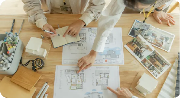 建築士が話し相手です。