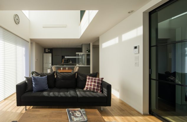 開放感のある広々としたリビング